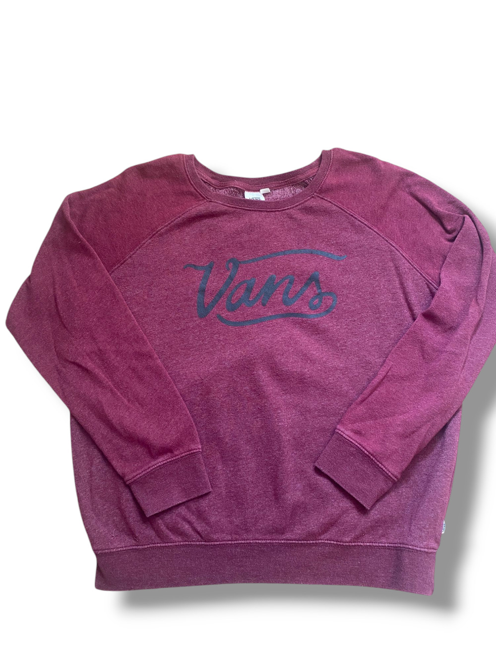 VANS Classic Off the Wall Large Fleece Sweatshirt Crew Pullover